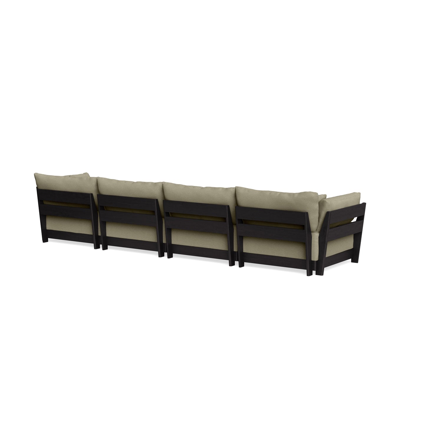 Modular Bondi Black 4-Seater Sofa in Cappuccino | Classic Blend