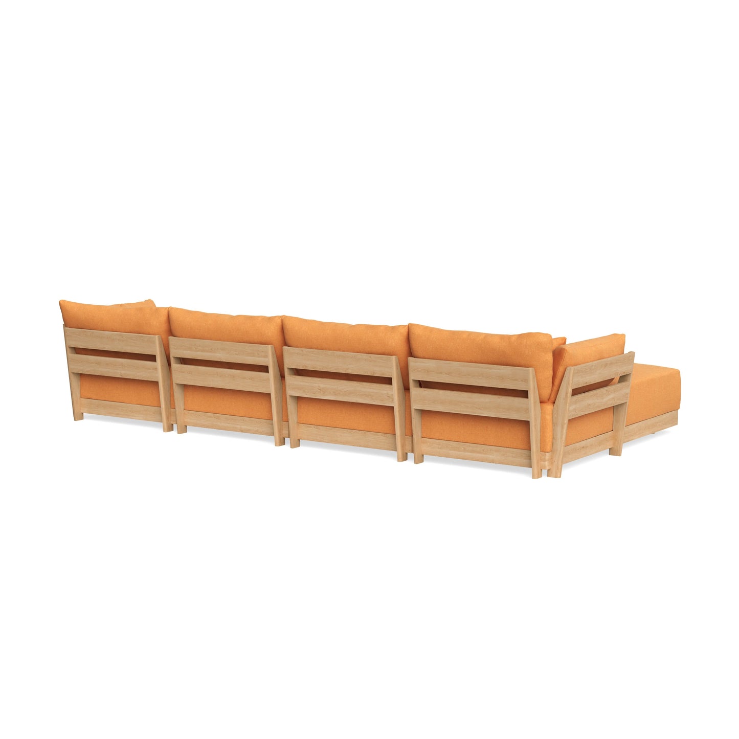 Slipcover Only - Modular Bondi 4-Seater U-Sectional in Tangerine
