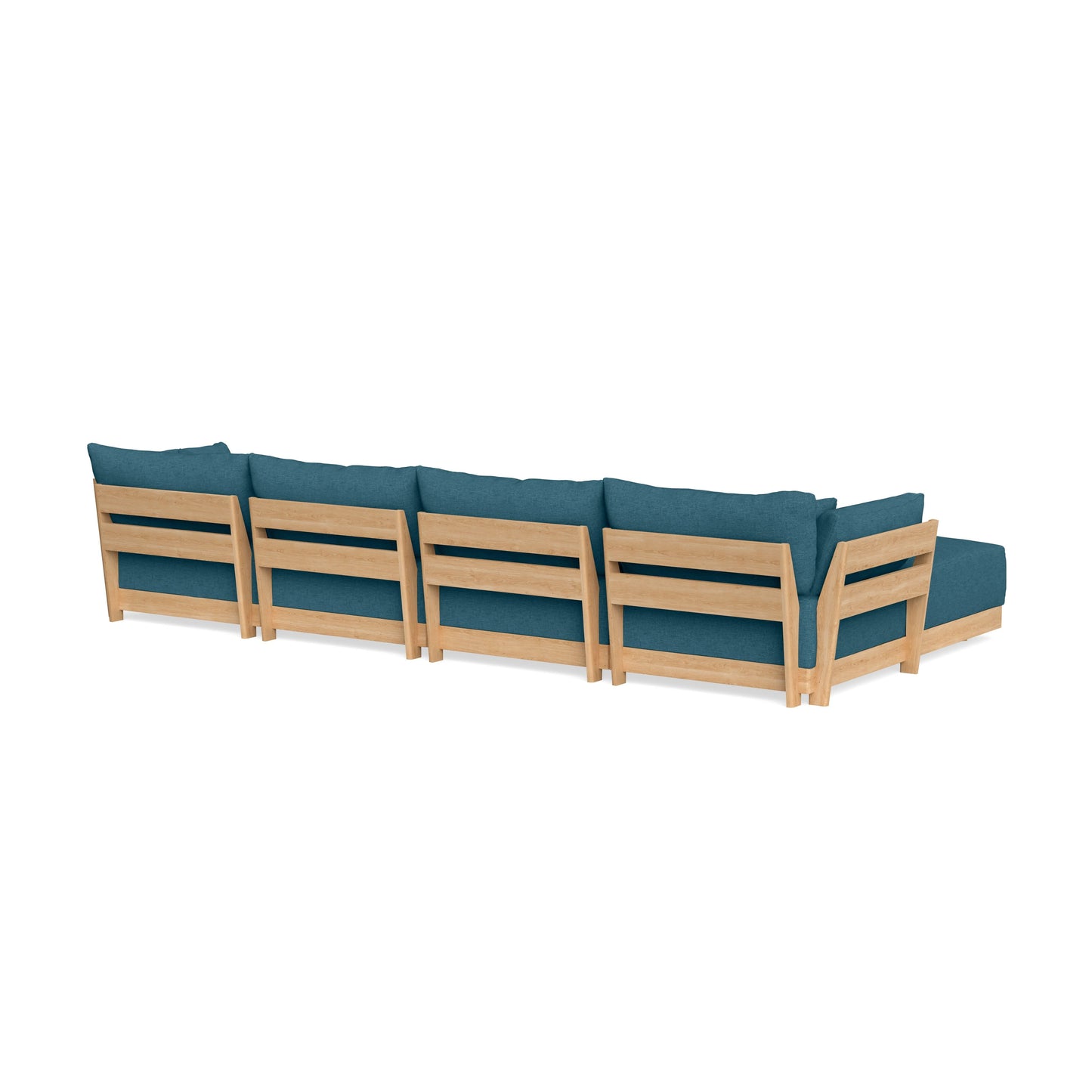 Slipcover Only - Modular Bondi 4-Seater U-Sectional in Aegean Blue