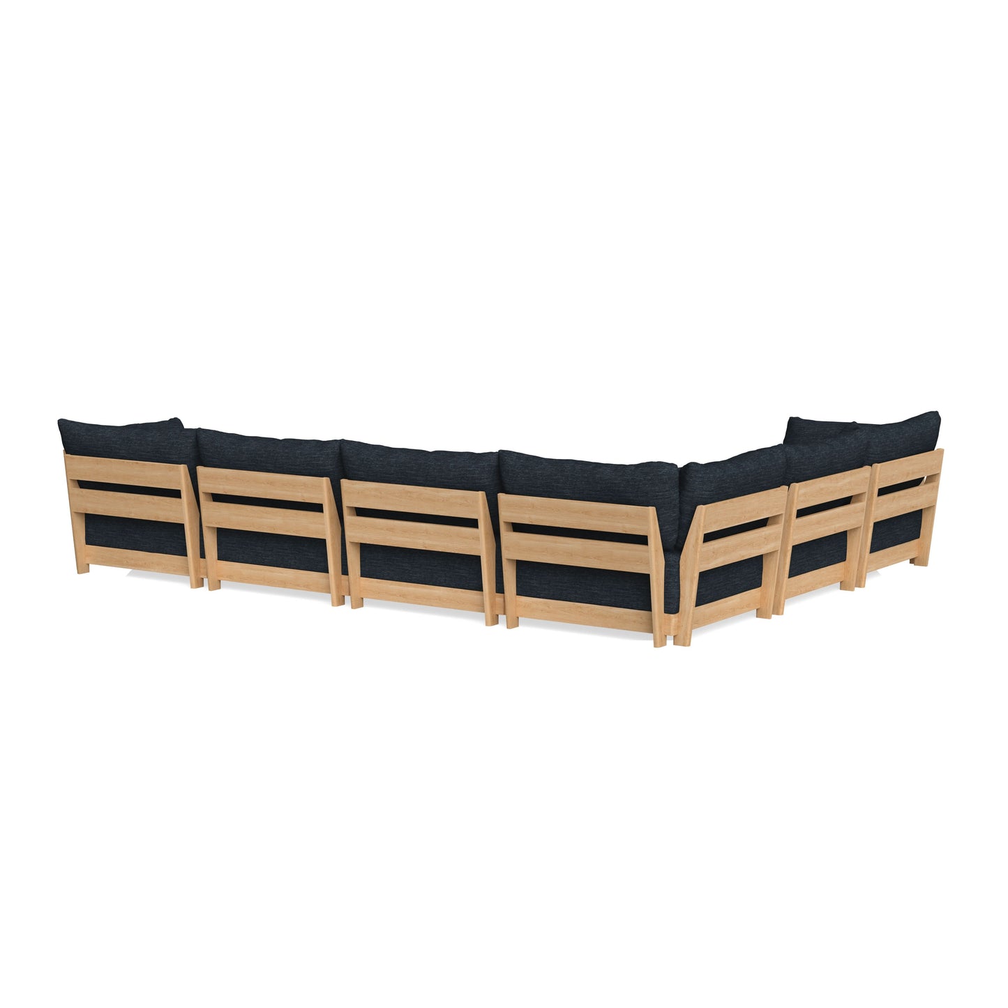 Slipcover Only - Modular Bondi 6-Seater Corner Sectional in Baltic Blue