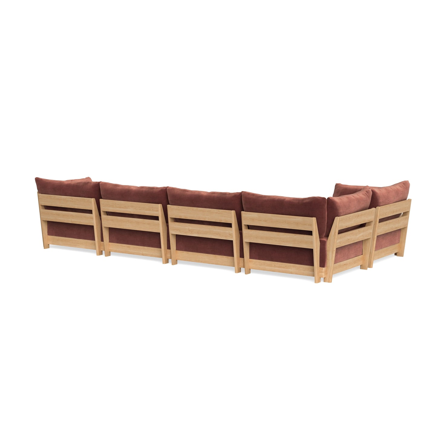 Slipcover Only - Modular Bondi 5-Seater L-Sectional in Spice