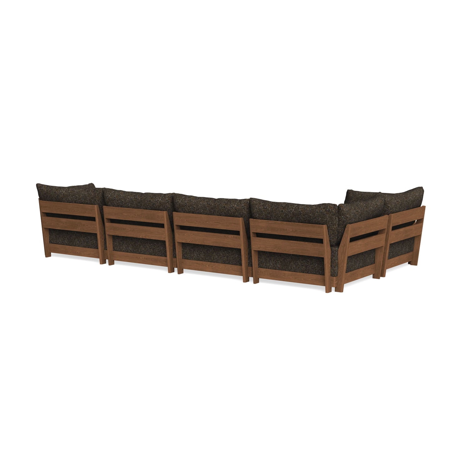 Modular Bondi Espresso 5-Seater L-Sectional in Phantom | Classic Blend