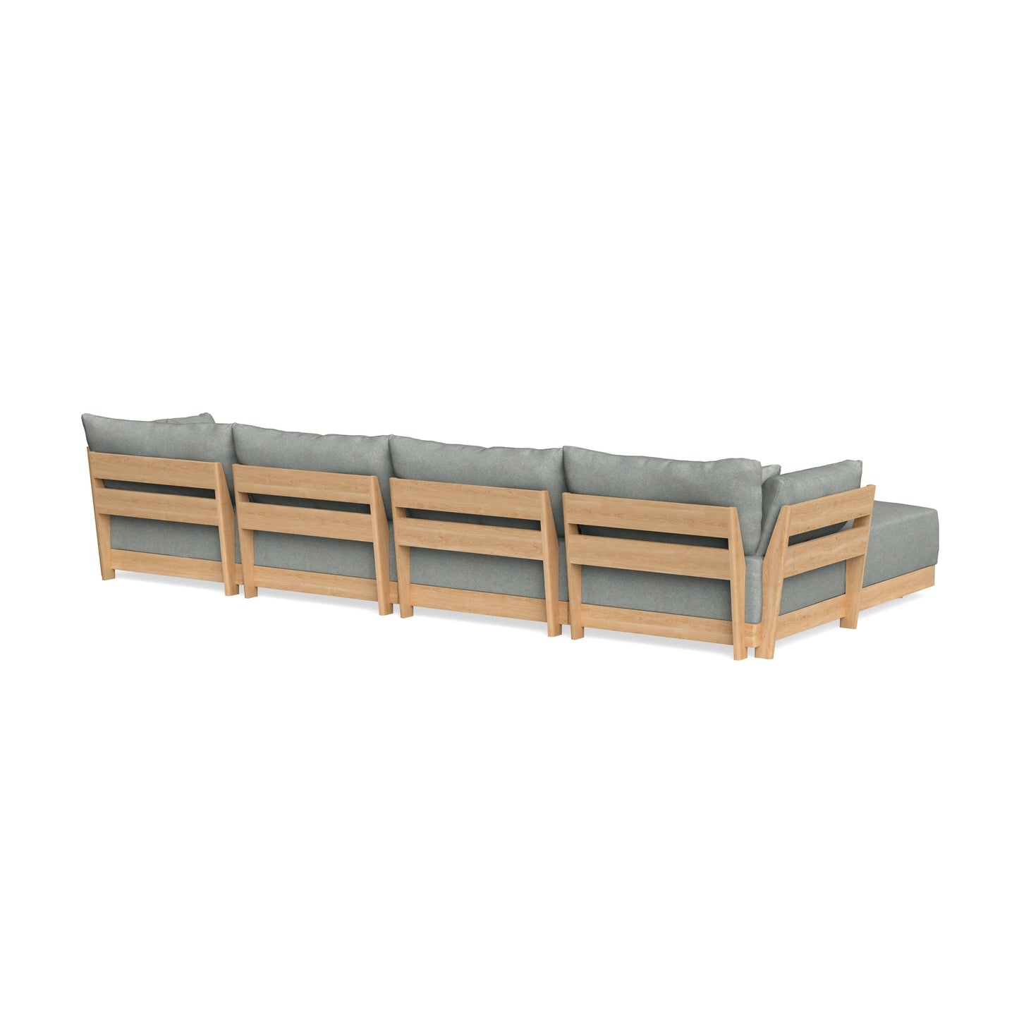 Modular Bondi Latte 4-Seater U-Sectional in Spa | Classic Blend
