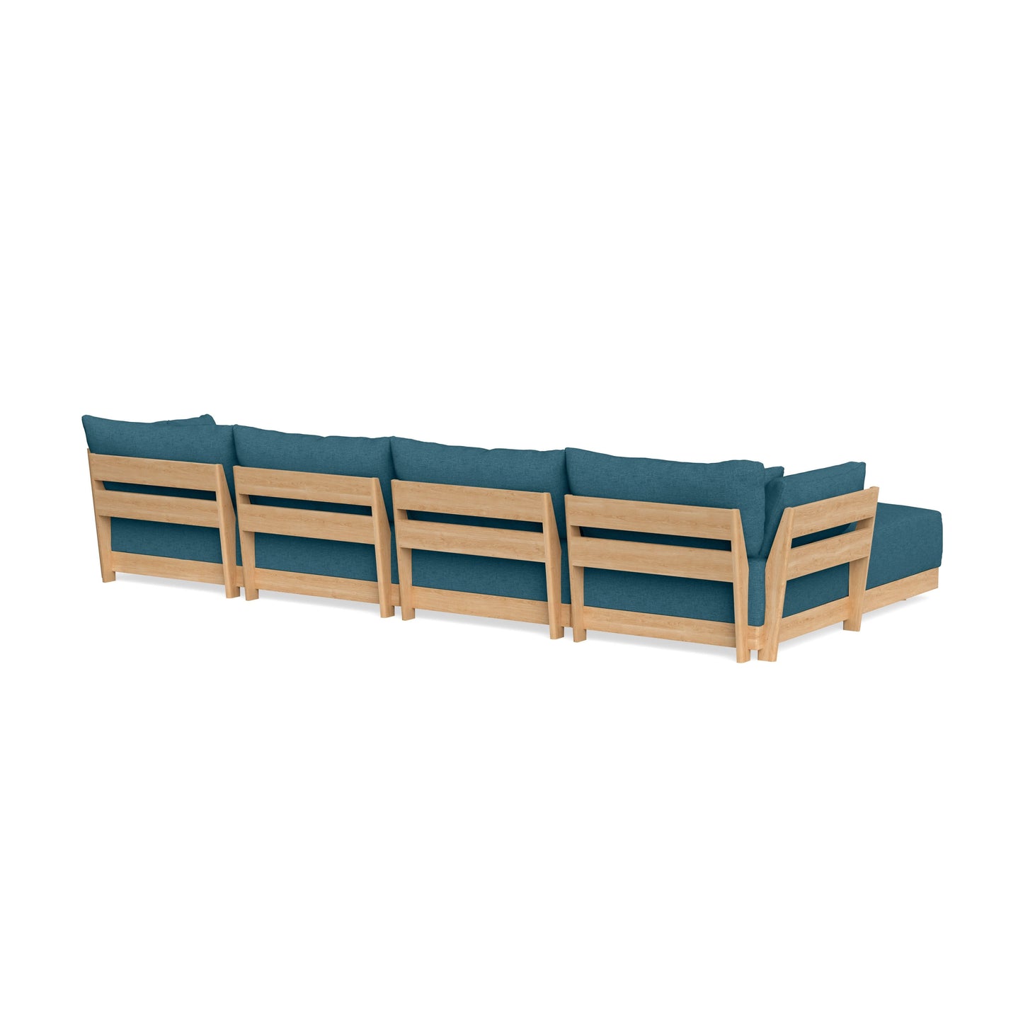 Slipcover Only - Modular Bondi 4-Seater Sectional in Aegean Blue