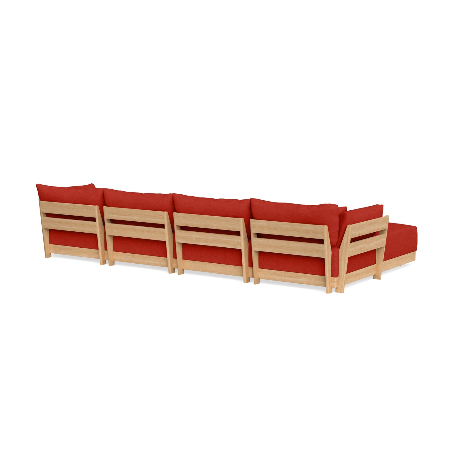 Slipcover Only - Modular Bondi 4-Seater Sectional in Cayenne