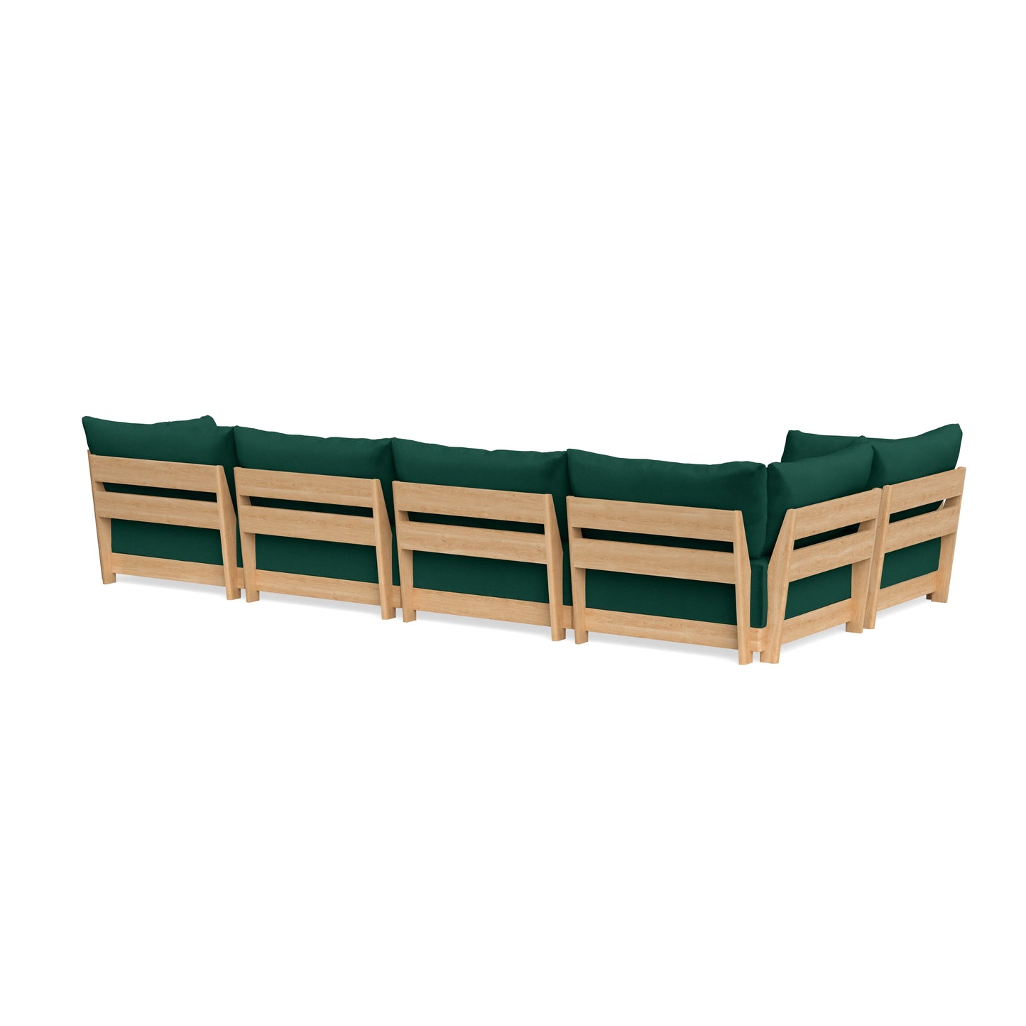 Slipcover Only - Modular Bondi 5-Seater L-Sectional in Evergreen