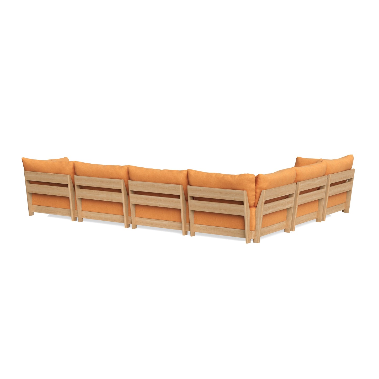 Slipcover Only - Modular Bondi 6-Seater Corner Sectional in Tangerine