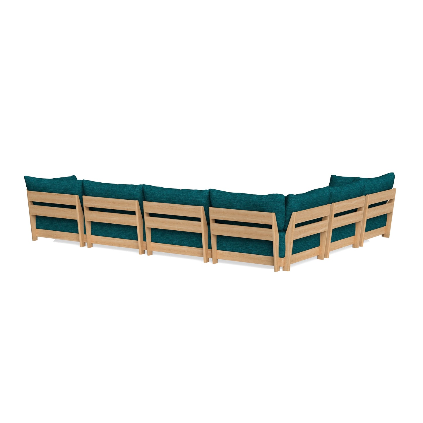 Slipcover Only - Modular Bondi 6-Seater Corner Sectional in Marine Teal