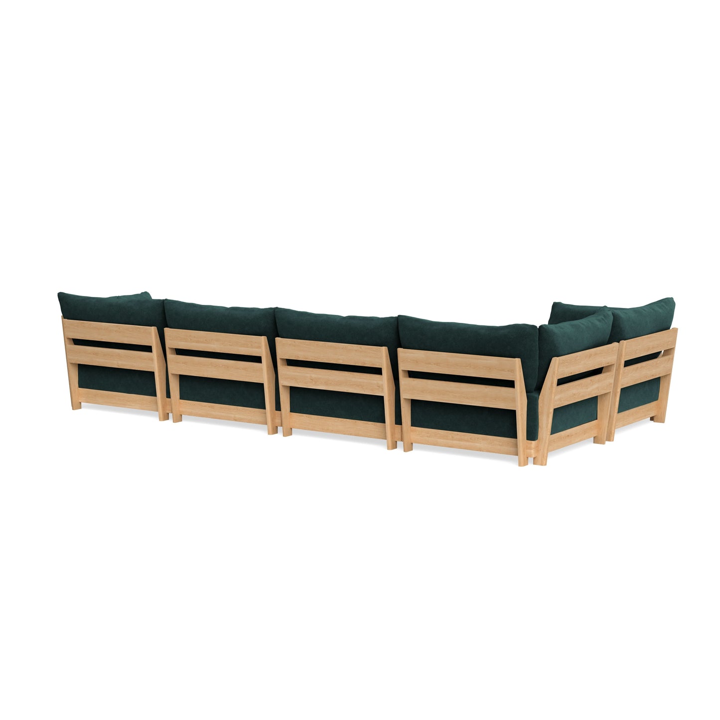 Slipcover Only - Modular Bondi 5-Seater L-Sectional in Harbor Blue