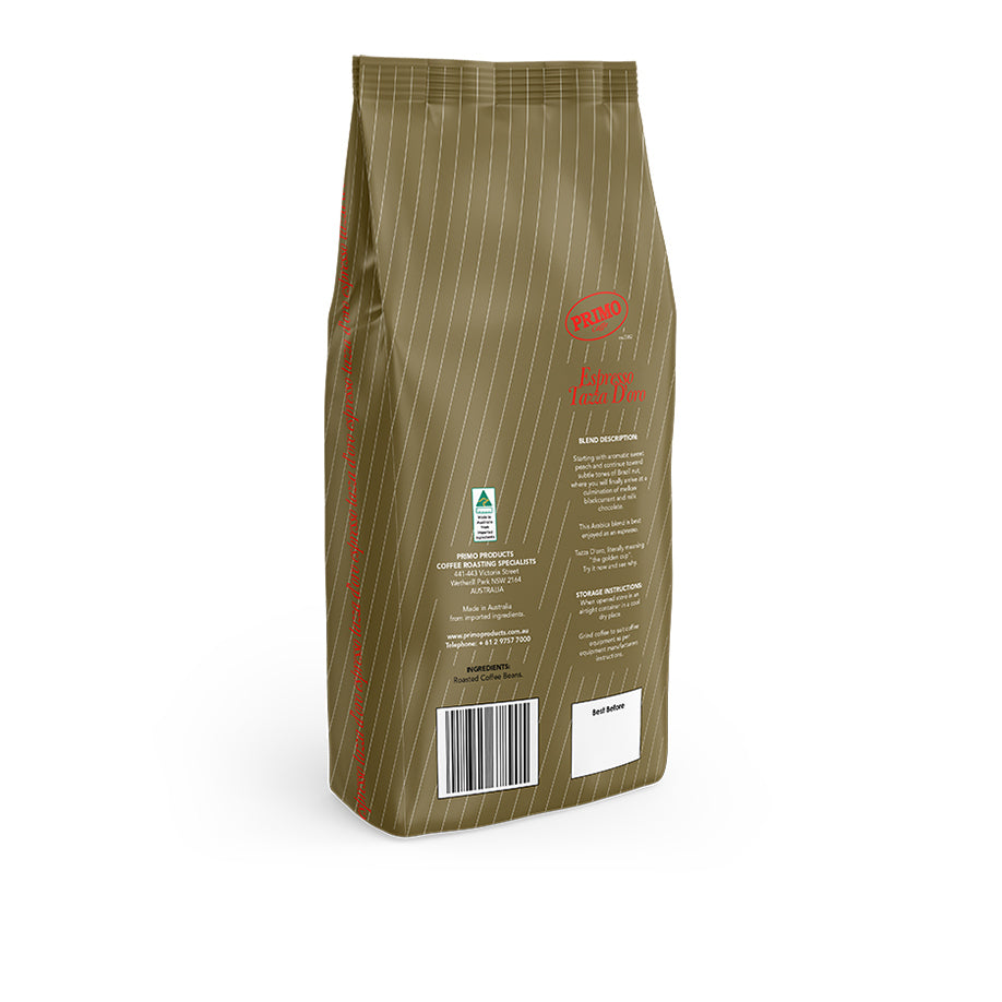 Primo Caffe 1KG Espresso Tazza D'oro Coffee Beans