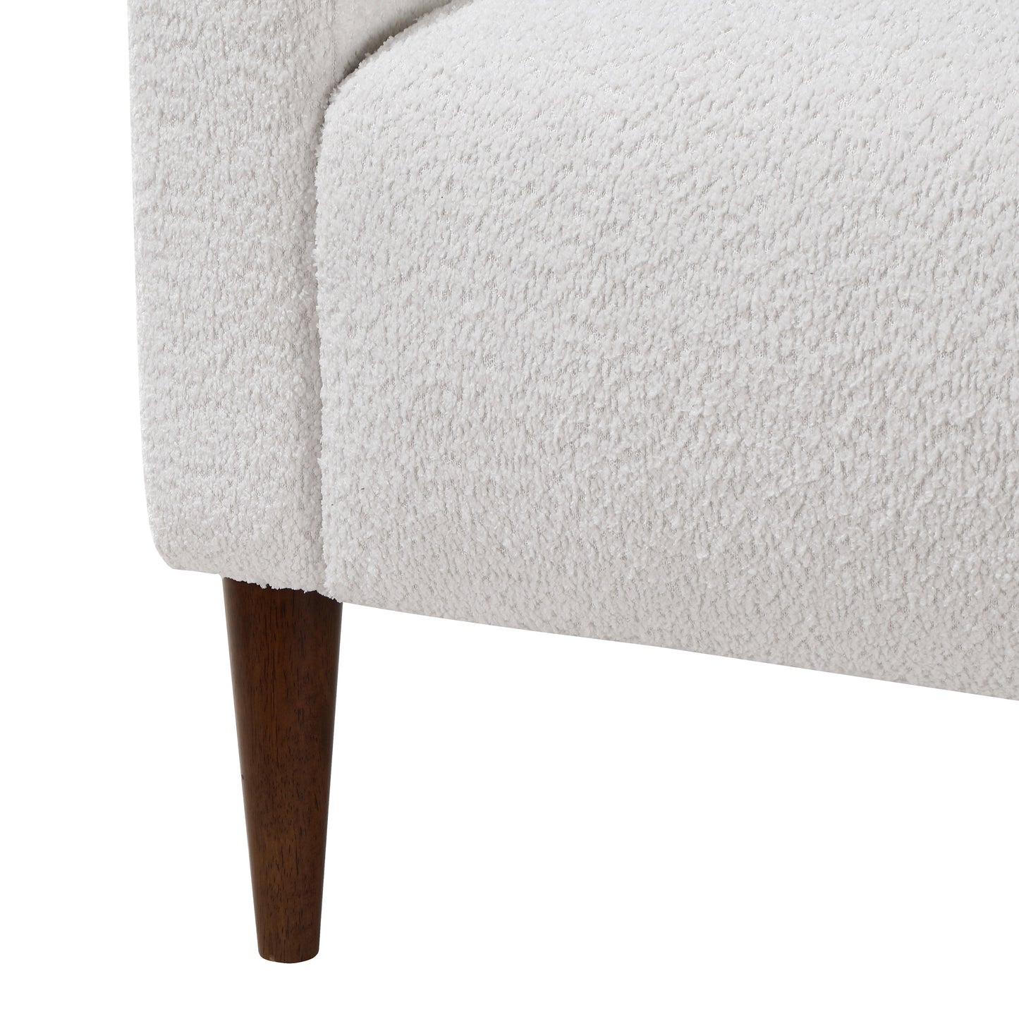 Upholstered Living Room Chair with Tapered Wood Legs