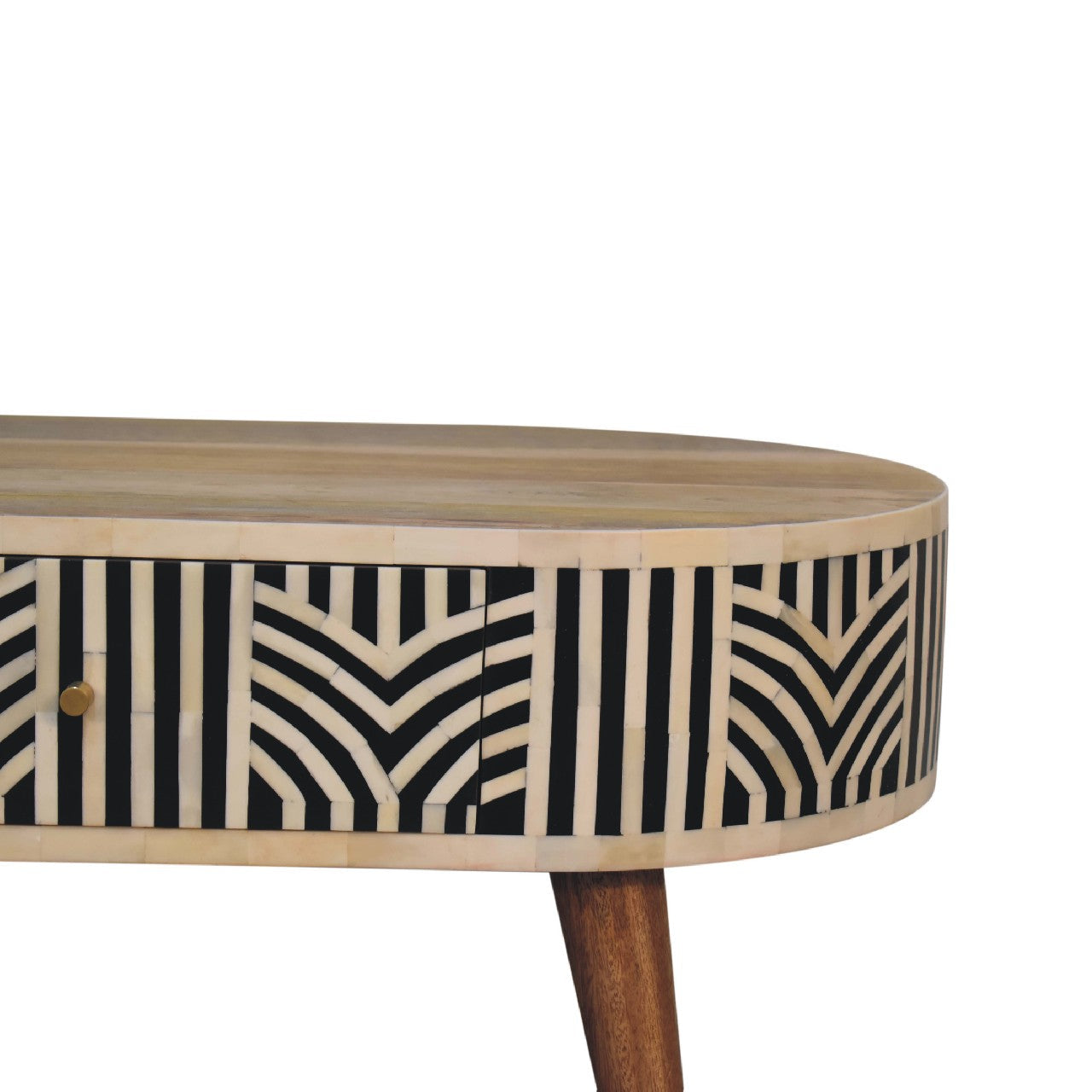 Blossomx Bone Inlay Coffee Table with 2 Drawers
