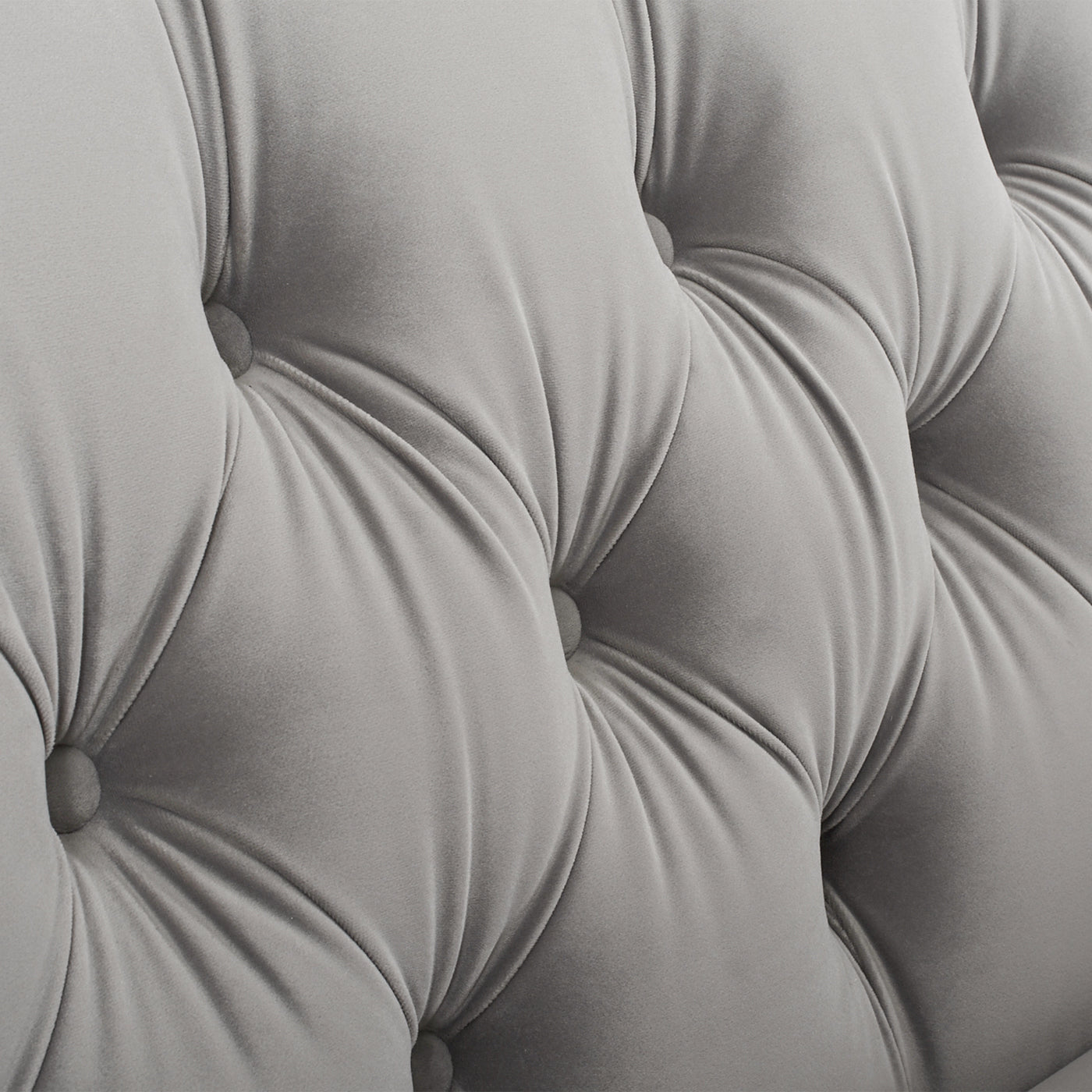 Button Tufted Upholstered Sofa with Sloped Arms