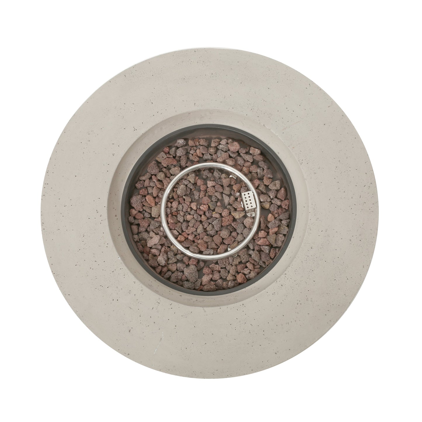 Outdoor Round Concrete Propane Firepit