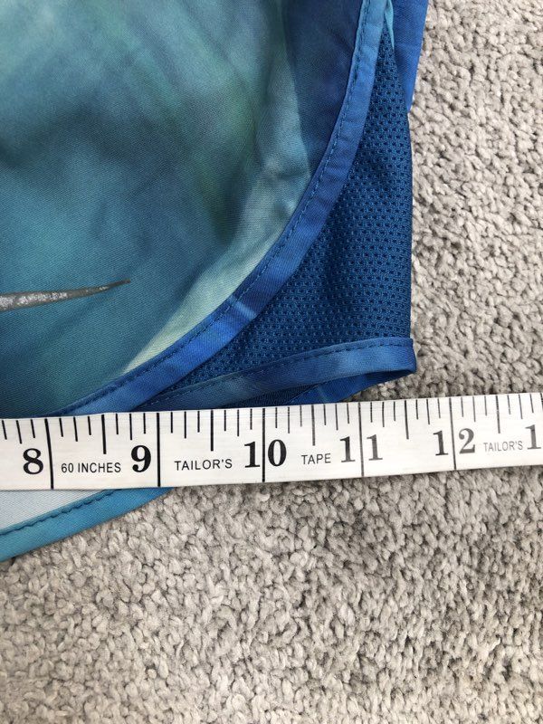 Nike Shorts Womens Small Blue Dri Fit Activewear Athletic Running Swoosh Logo
