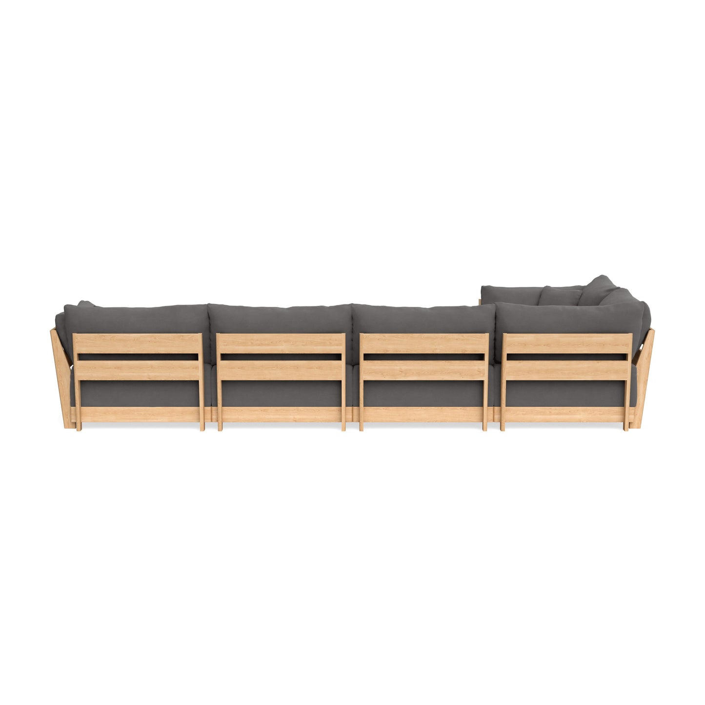 Slipcover Only - Modular Bondi 5-Seater L-Sectional in Burnt Ember