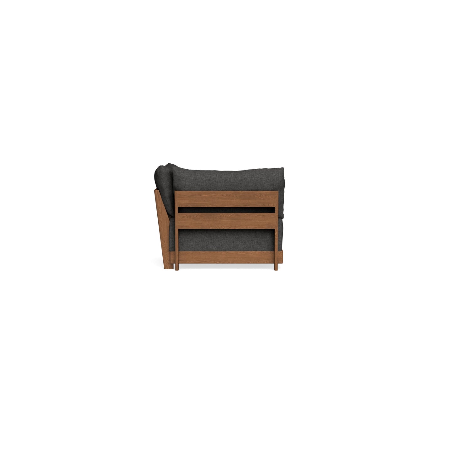Modular Bondi Espresso Corner Chair in Graphite | Memory Foam Blend