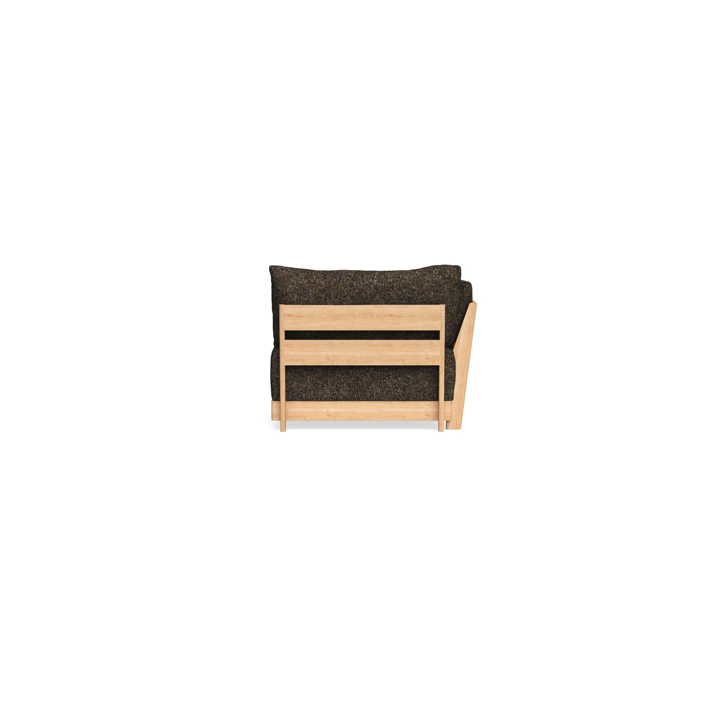 Modular Bondi Latte End Chair in Phantom | Memory Foam Blend