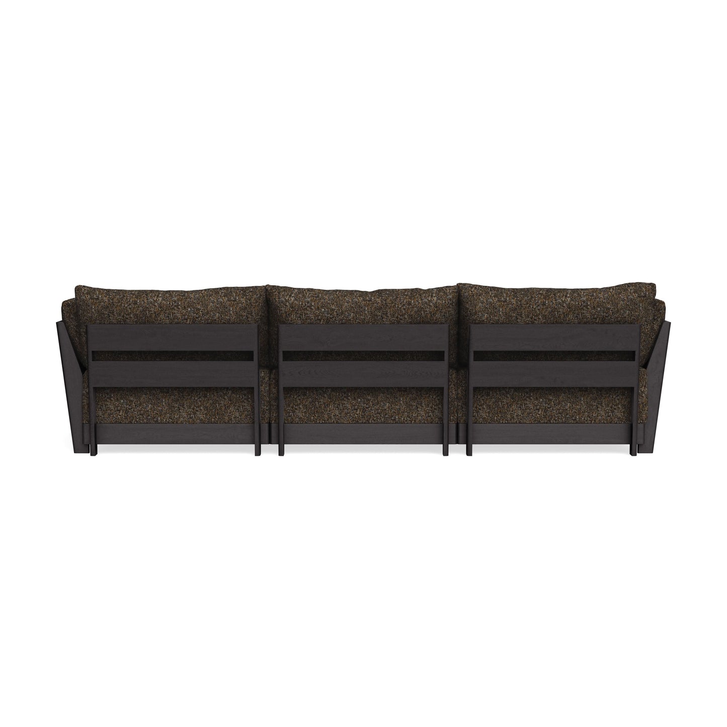 Modular Bondi Black 3-Seater U-Sectional in Phantom | Classic Blend