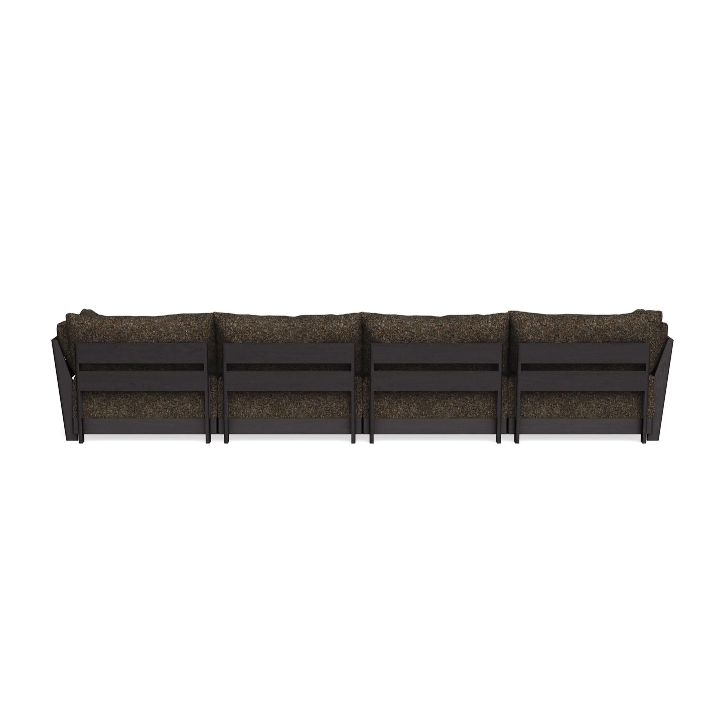 Modular Bondi Black 4-Seater Sofa in Phantom | Memory Foam Blend