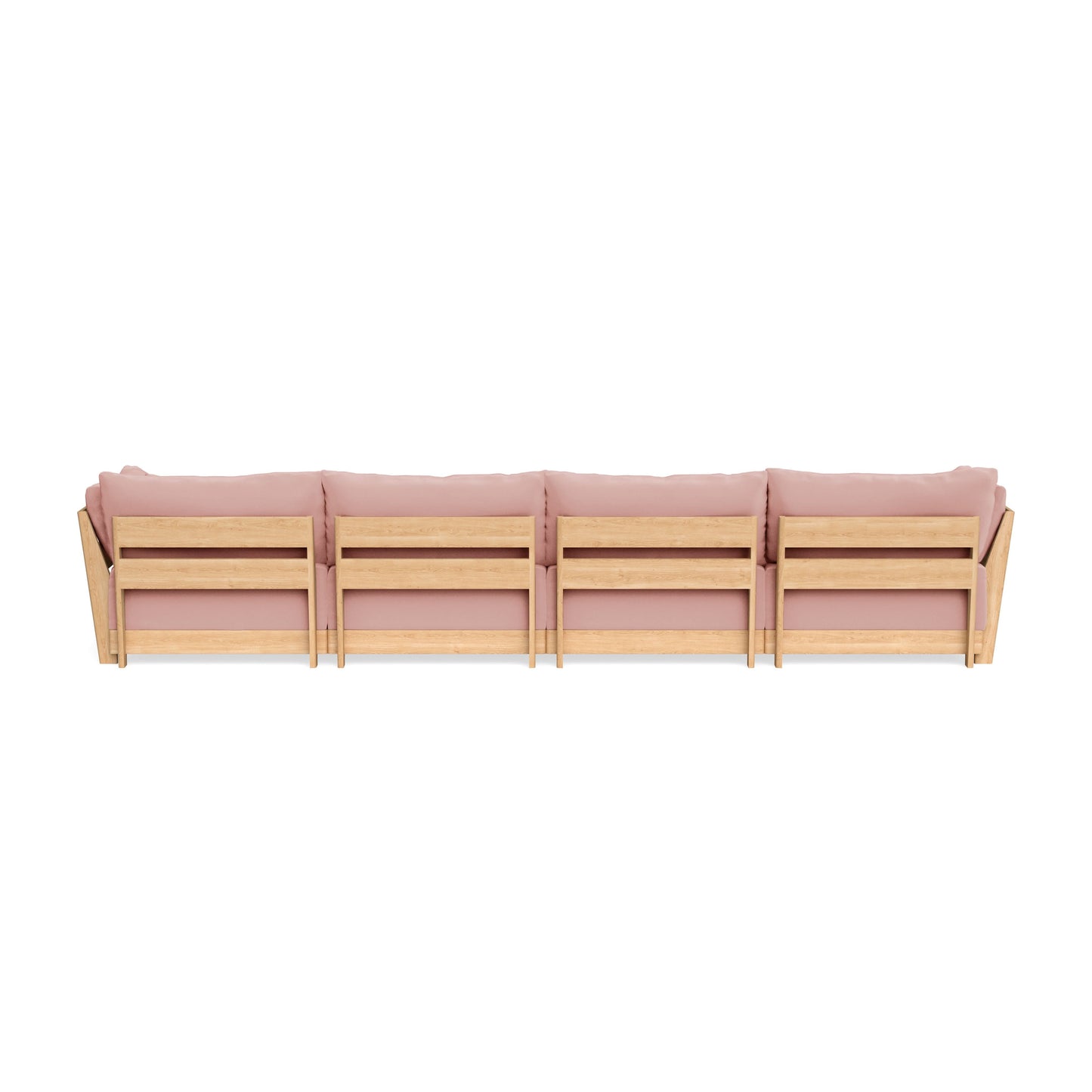 Slipcover Only - Modular Bondi 4-Seater Sectional in Powder Pink