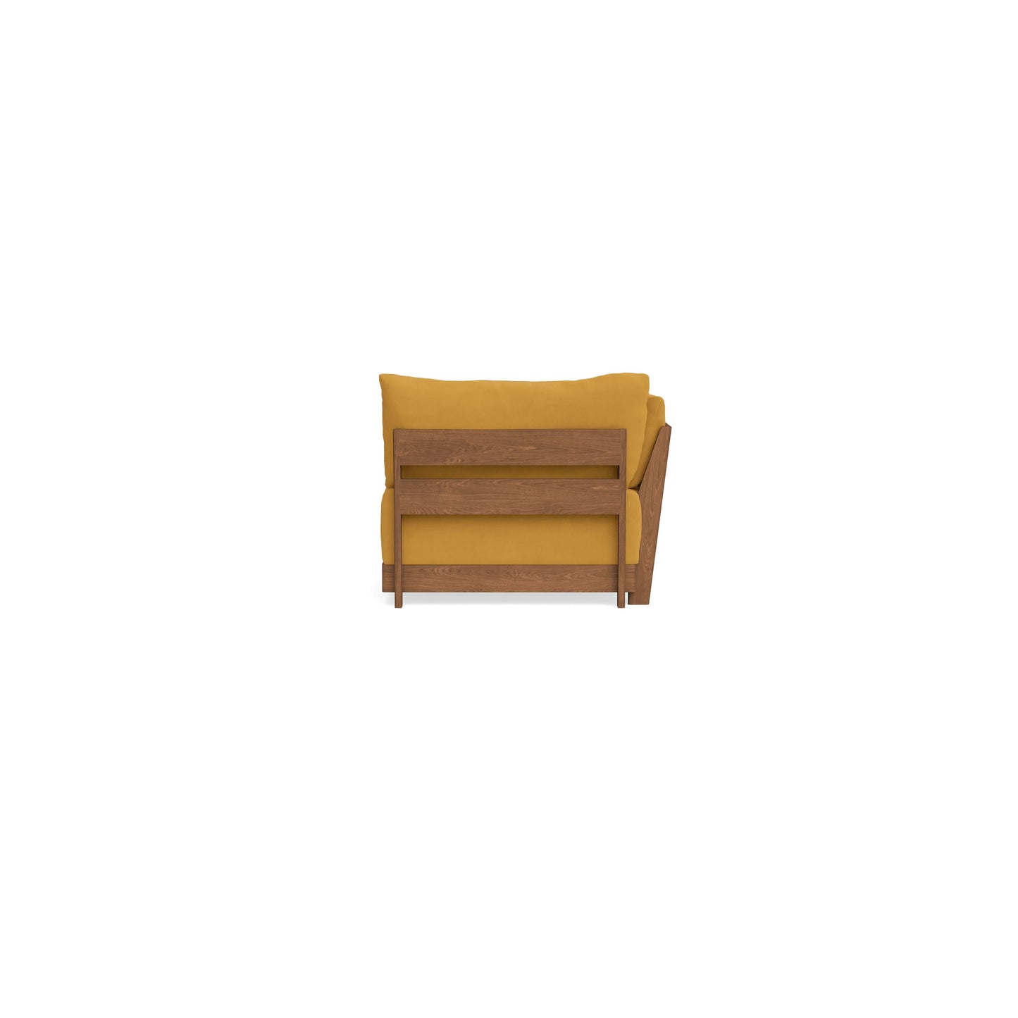 Modular Bondi Espresso End Chair in Honey | Memory Foam Blend