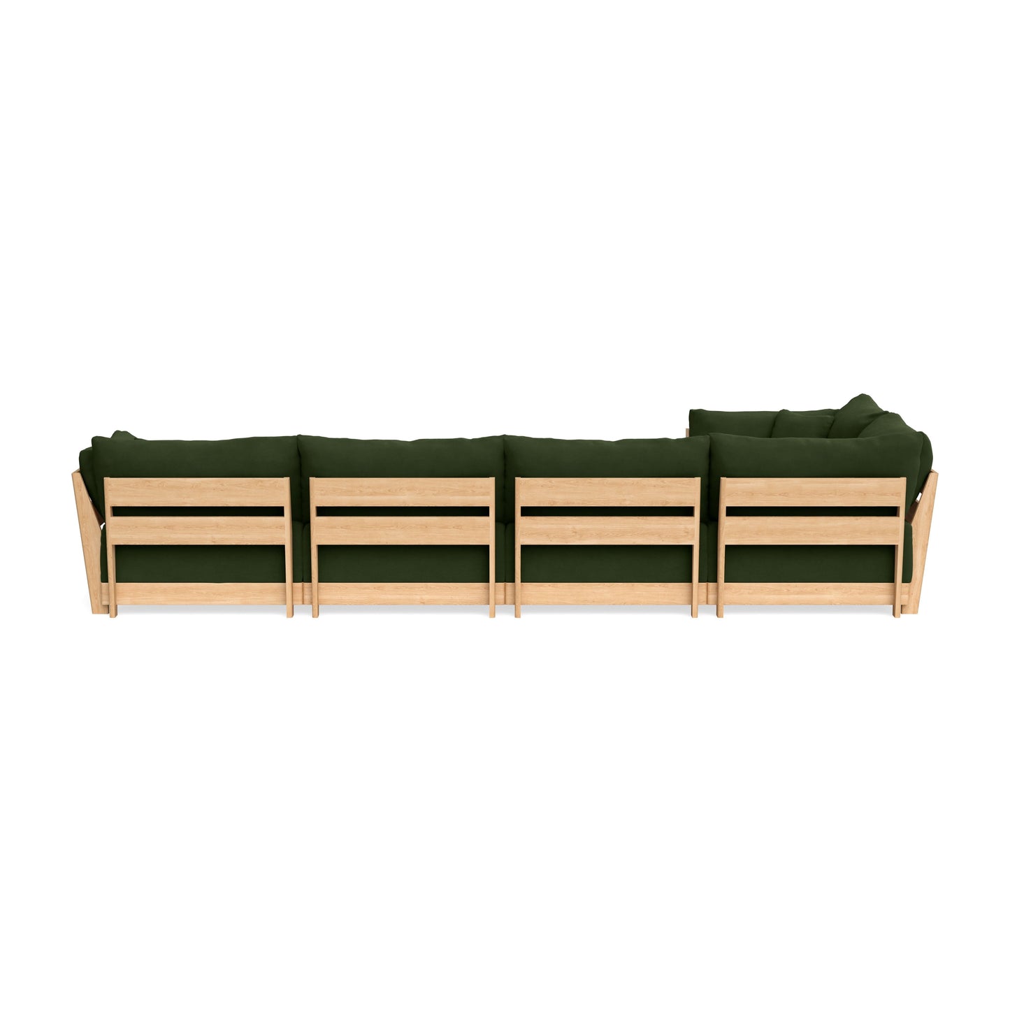 Slipcover Only - Modular Bondi 5-Seater L-Sectional in Tuscan Green