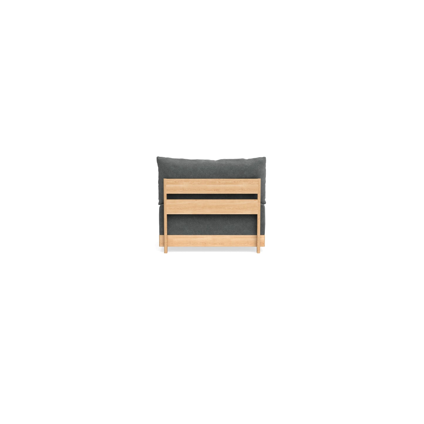 Slipcover Only - Modular Bondi Armless Chair in Chimney Gray