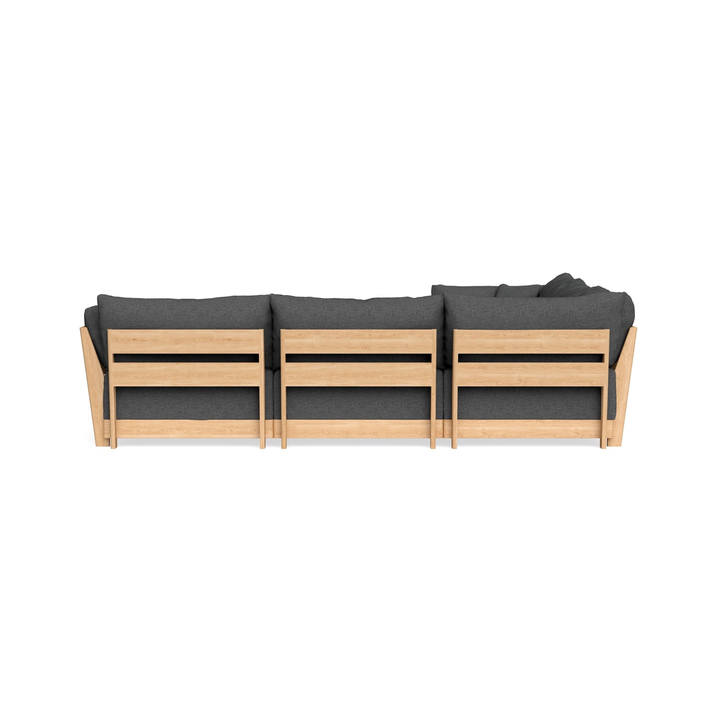 Slipcover Only - Modular Bondi 5-Seater Corner Sectional + Ottoman in Pebble