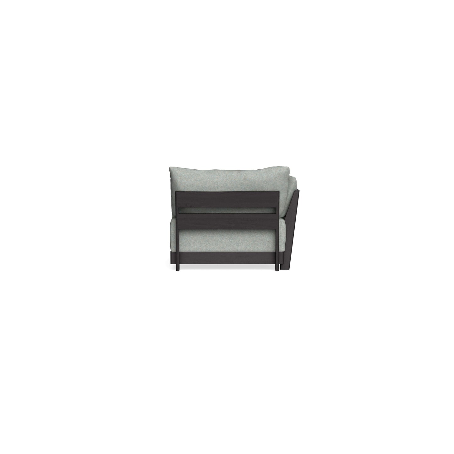Modular Bondi Black End Chair in Spa | Memory Foam Blend