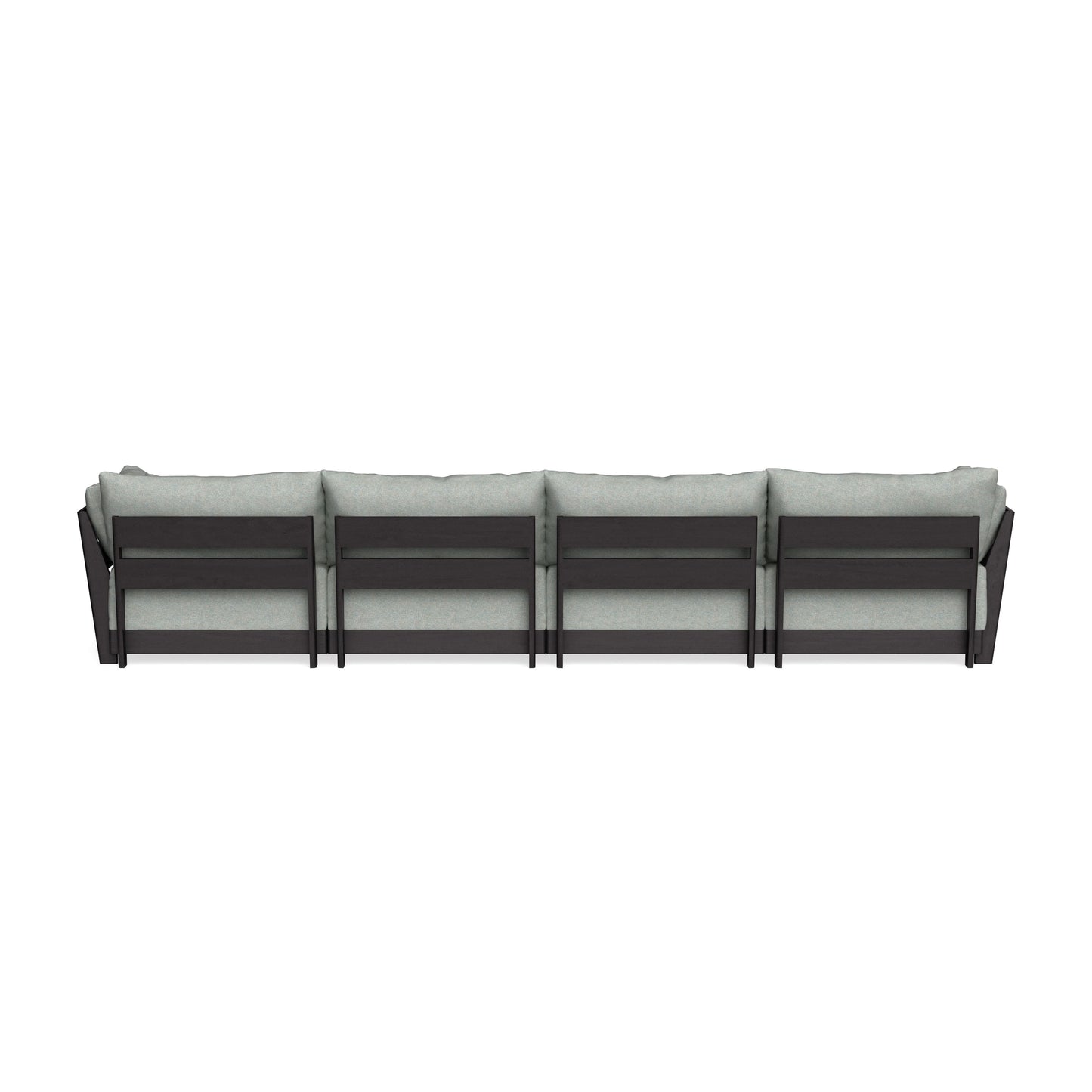Modular Bondi Black 4-Seater Sofa in Spa | Memory Foam Blend