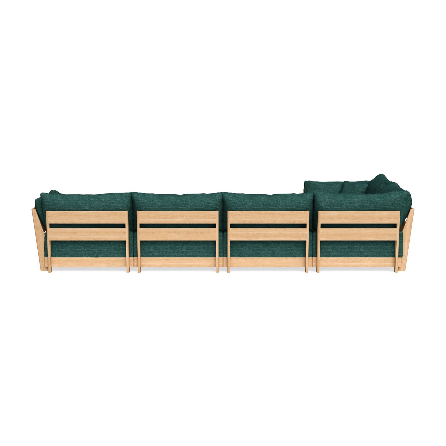 Slipcover Only - Modular Bondi 5-Seater L-Sectional in Forest Green