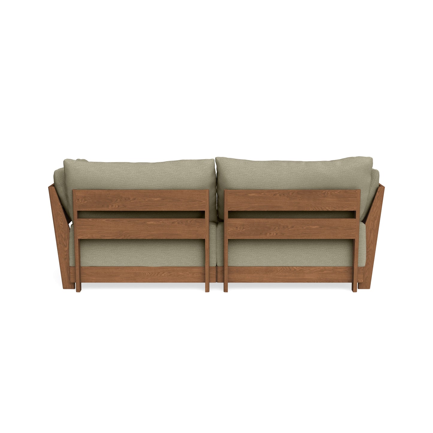 Modular Bondi Espresso 2-Seater Sofa in Cappuccino | Memory Foam Blend