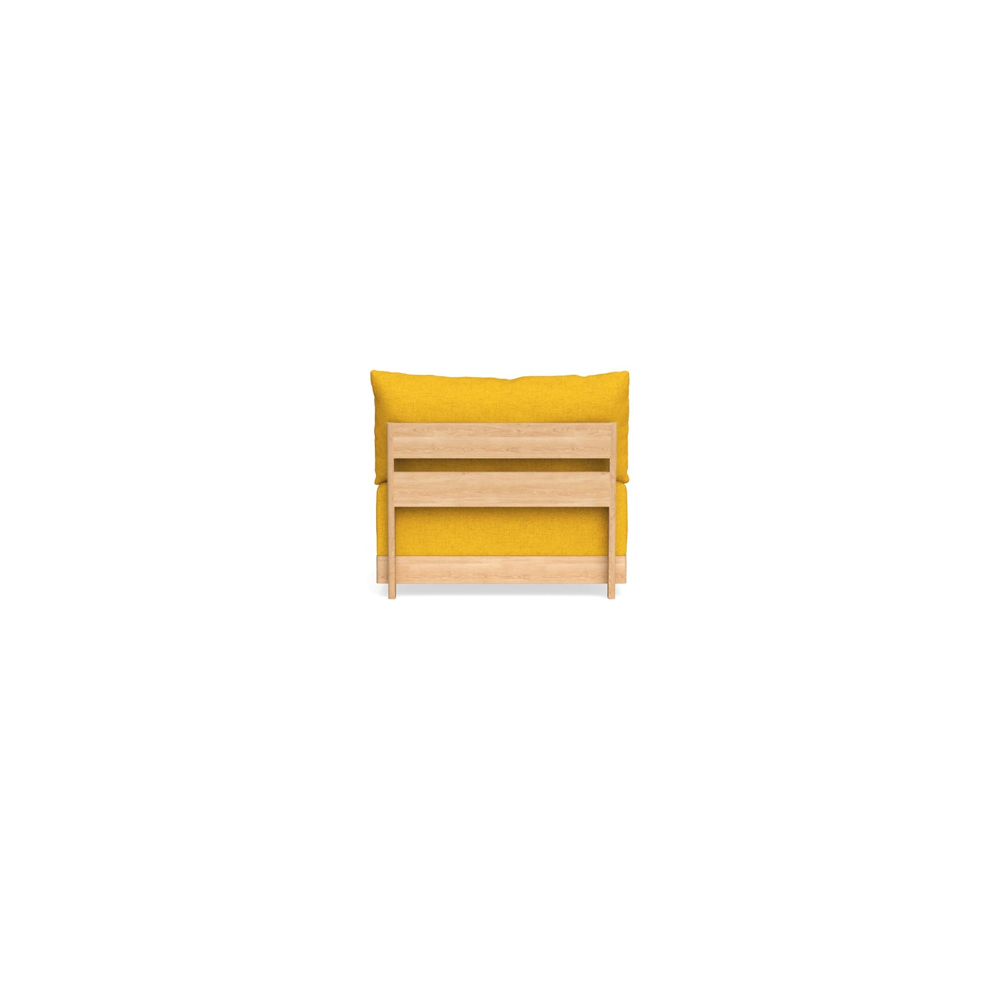 Modular Bondi Latte Armless Chair in Sunflower | Memory Foam Blend