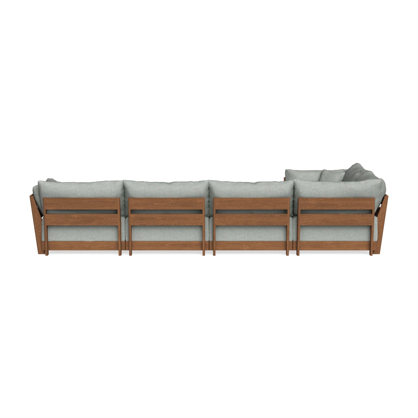 Modular Bondi Espresso 5-Seater L-Sectional in Spa | Classic Blend