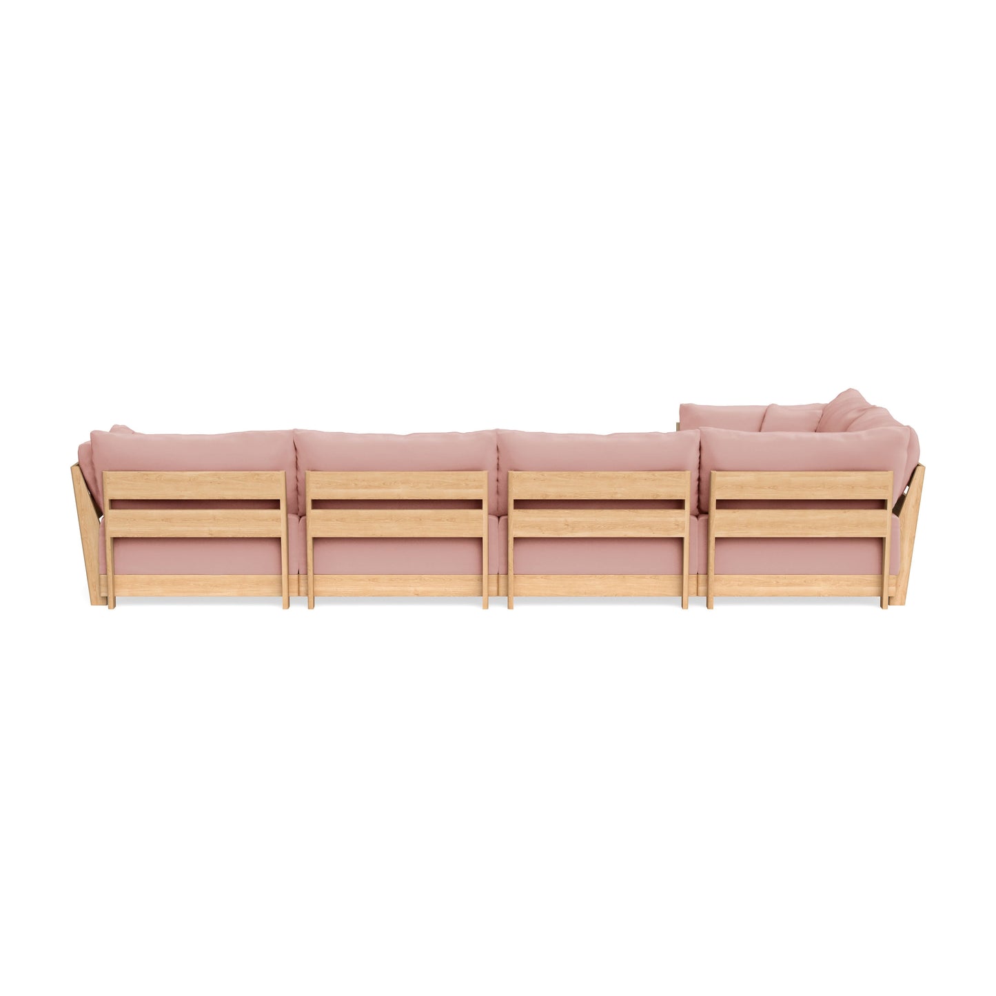 Slipcover Only - Modular Bondi 5-Seater L-Sectional in Powder Pink