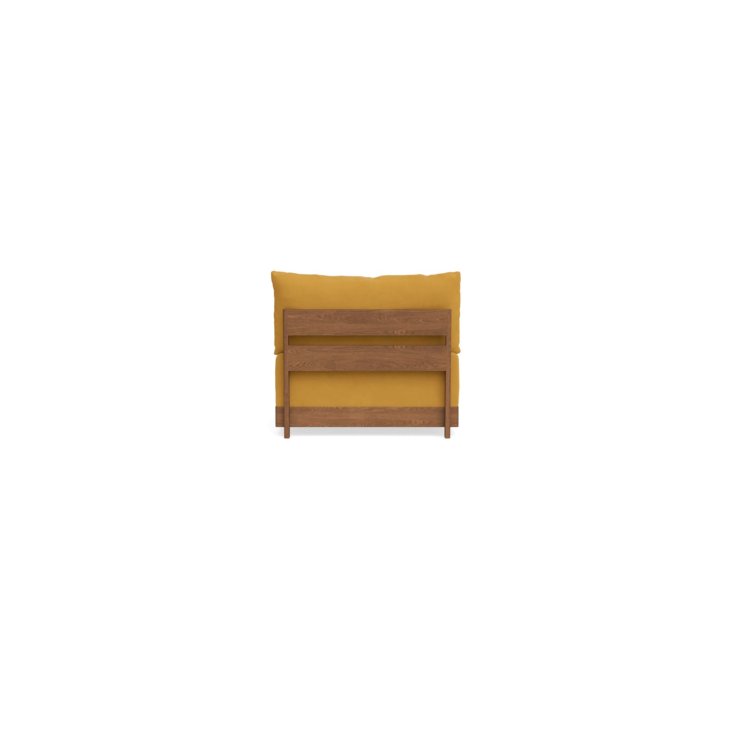 Modular Bondi Espresso Armless Chair in Honey | Memory Foam Blend
