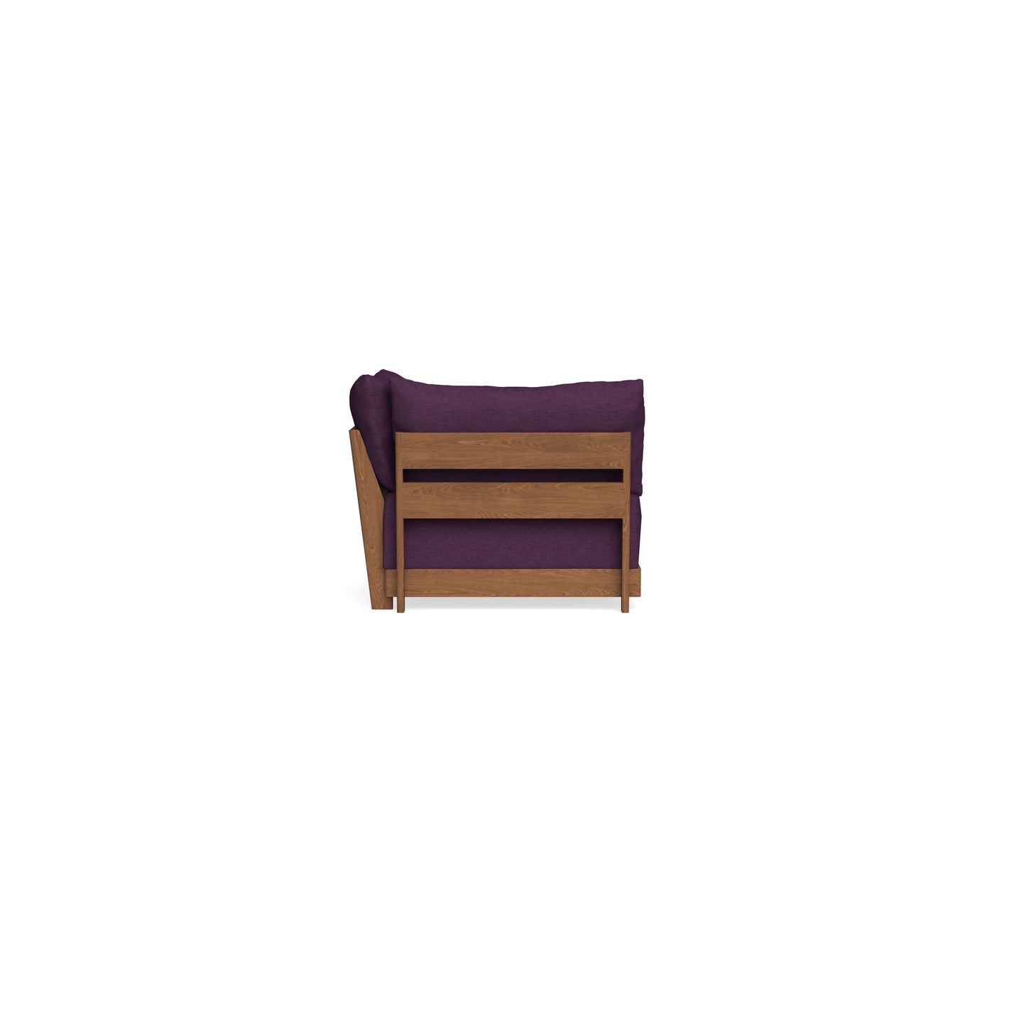 Modular Bondi Espresso Corner Chair in Aubergine | Memory Foam Blend