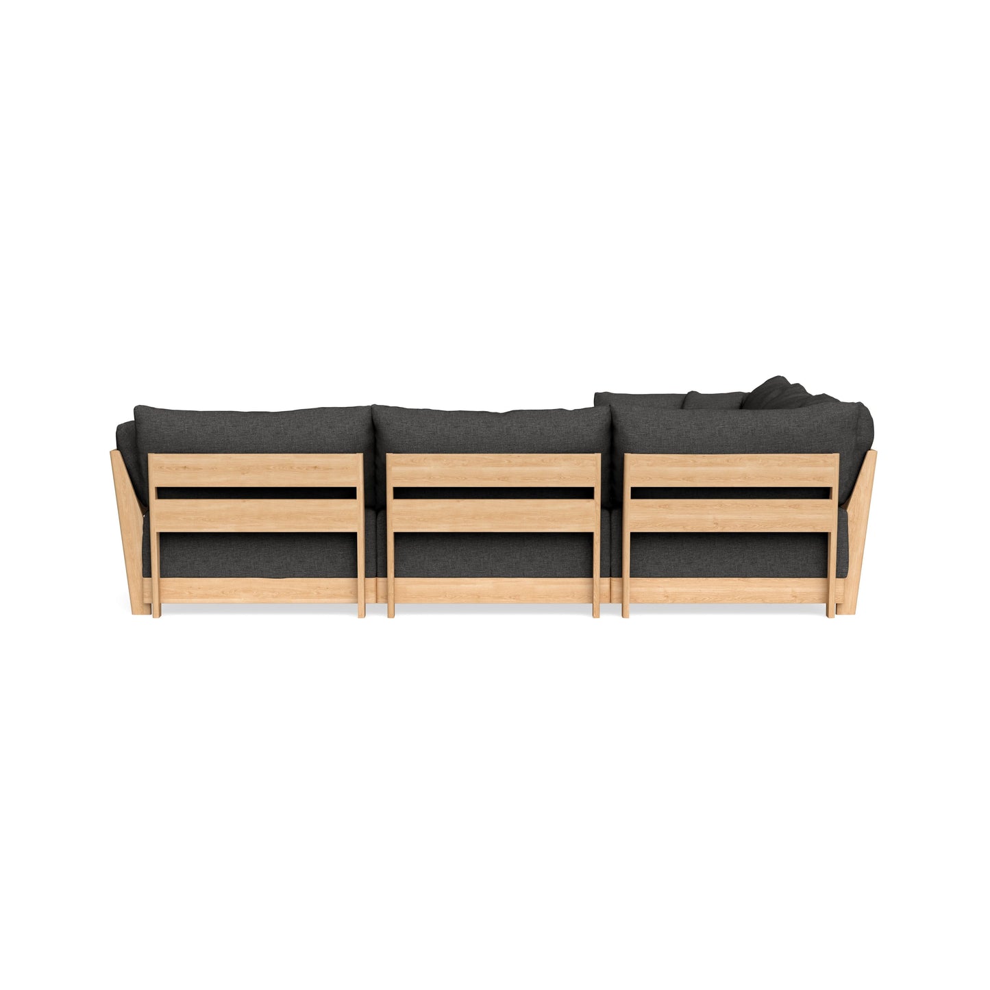 Slipcover Only - Modular Bondi 5-Seater Corner Sectional + Ottoman in Graphite