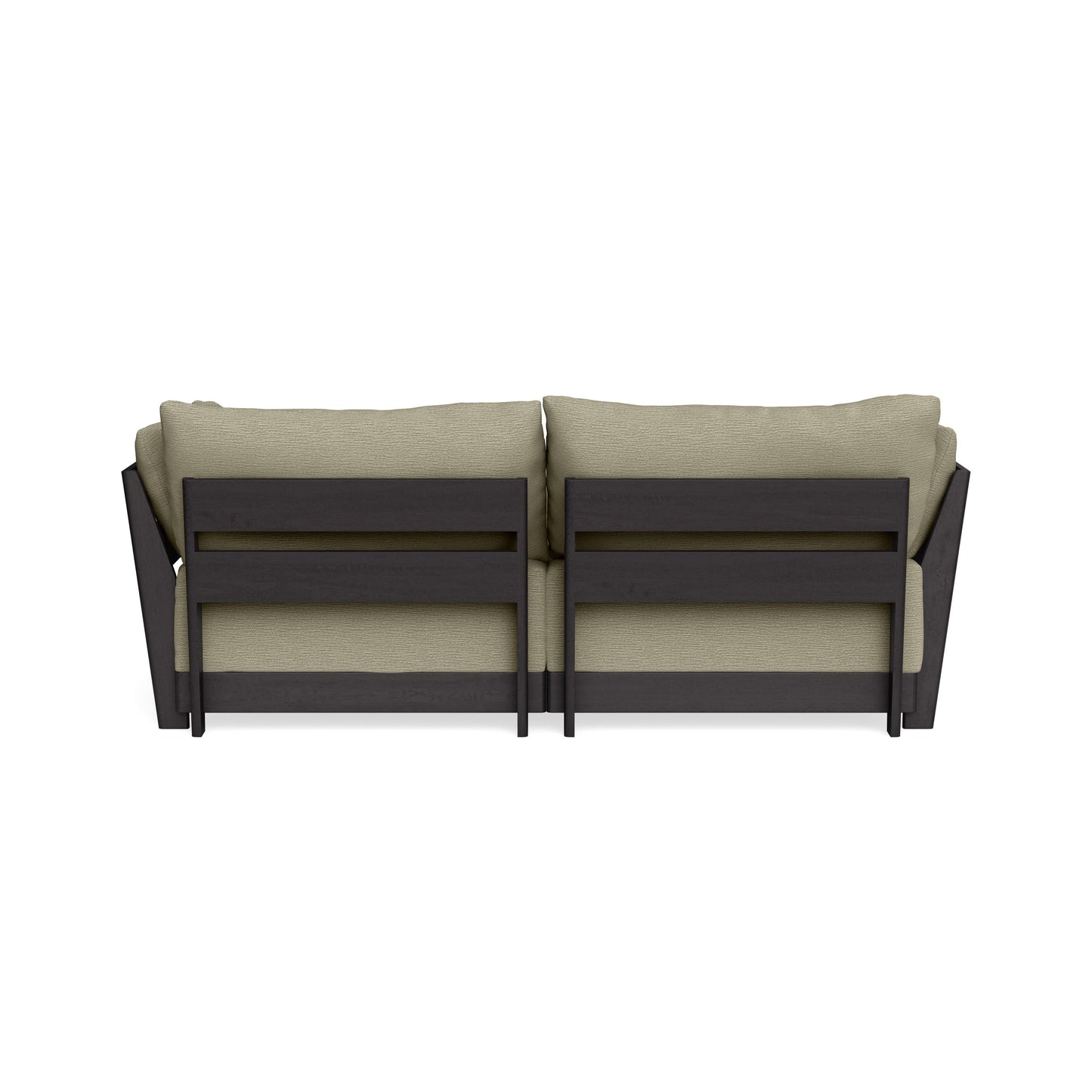 Modular Bondi Black 2-Seater Sectional in Cappuccino | Classic Blend
