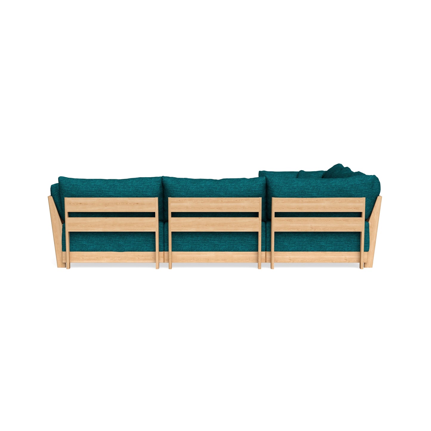 Slipcover Only - Modular Bondi 5-Seater Corner Sectional + Ottoman in Marine Teal