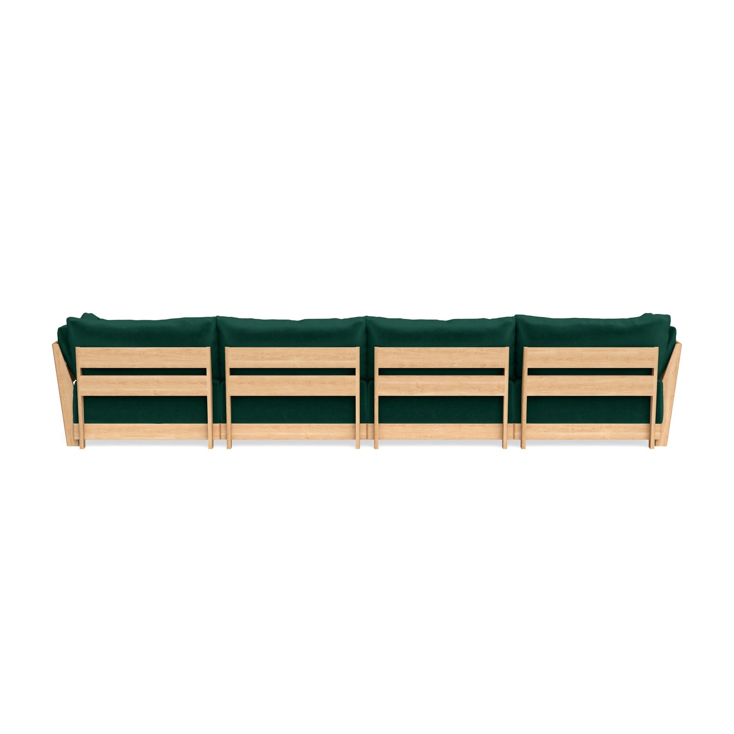Slipcover Only - Modular Bondi 4-Seater Sectional in Evergreen