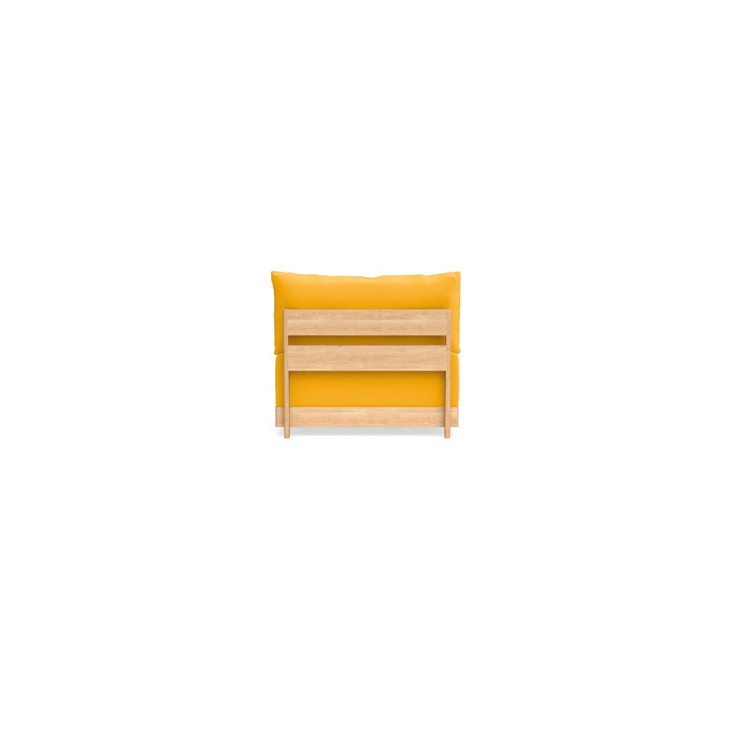 Modular Bondi Latte Armless Chair in Marigold | Memory Foam Blend