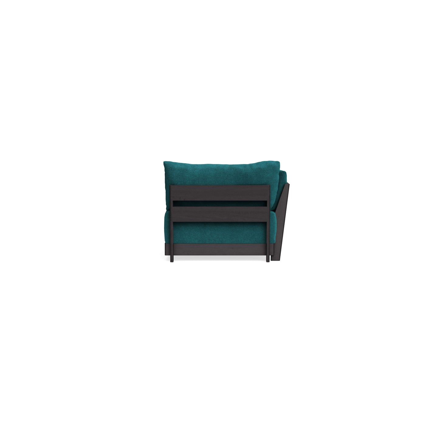 Modular Bondi Black End Chair in Ocean | Memory Foam Blend