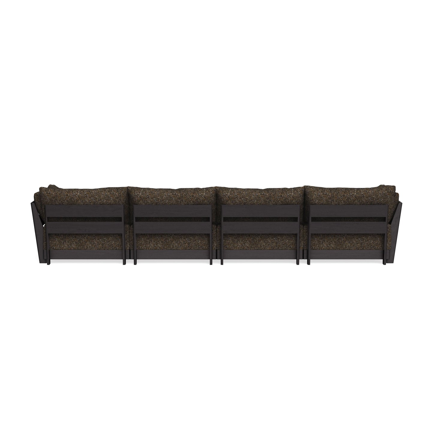 Modular Bondi Black 4-Seater Sectional in Phantom | Classic Blend