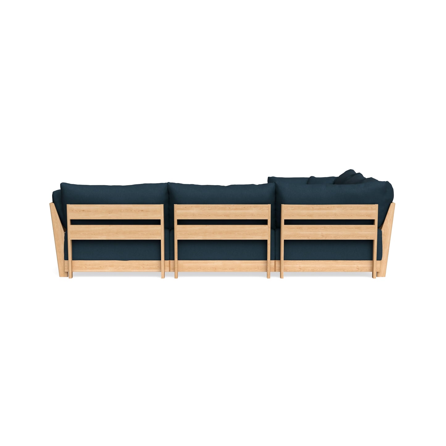 Slipcover Only - Modular Bondi 5-Seater Corner Sectional + Ottoman in Navy Blue