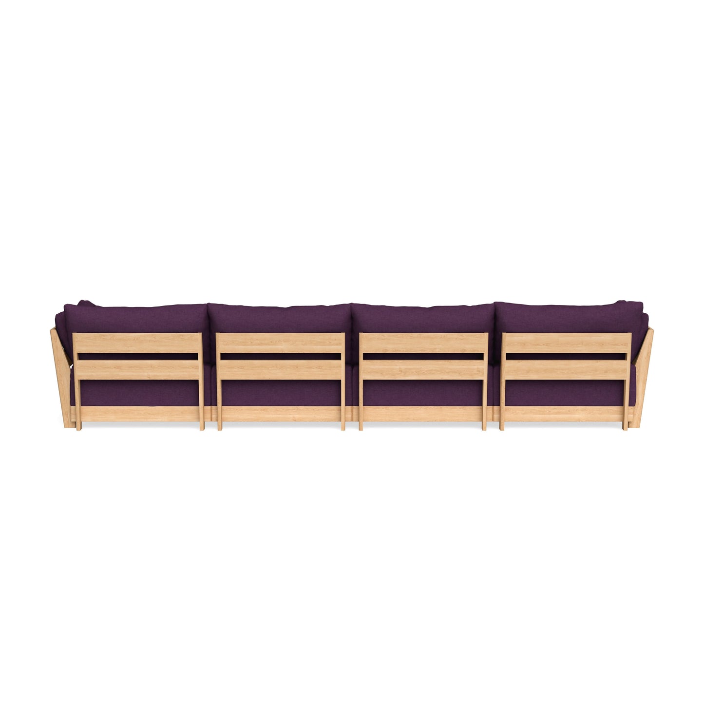 Slipcover Only - Modular Bondi 4-Seater Sectional in Aubergine