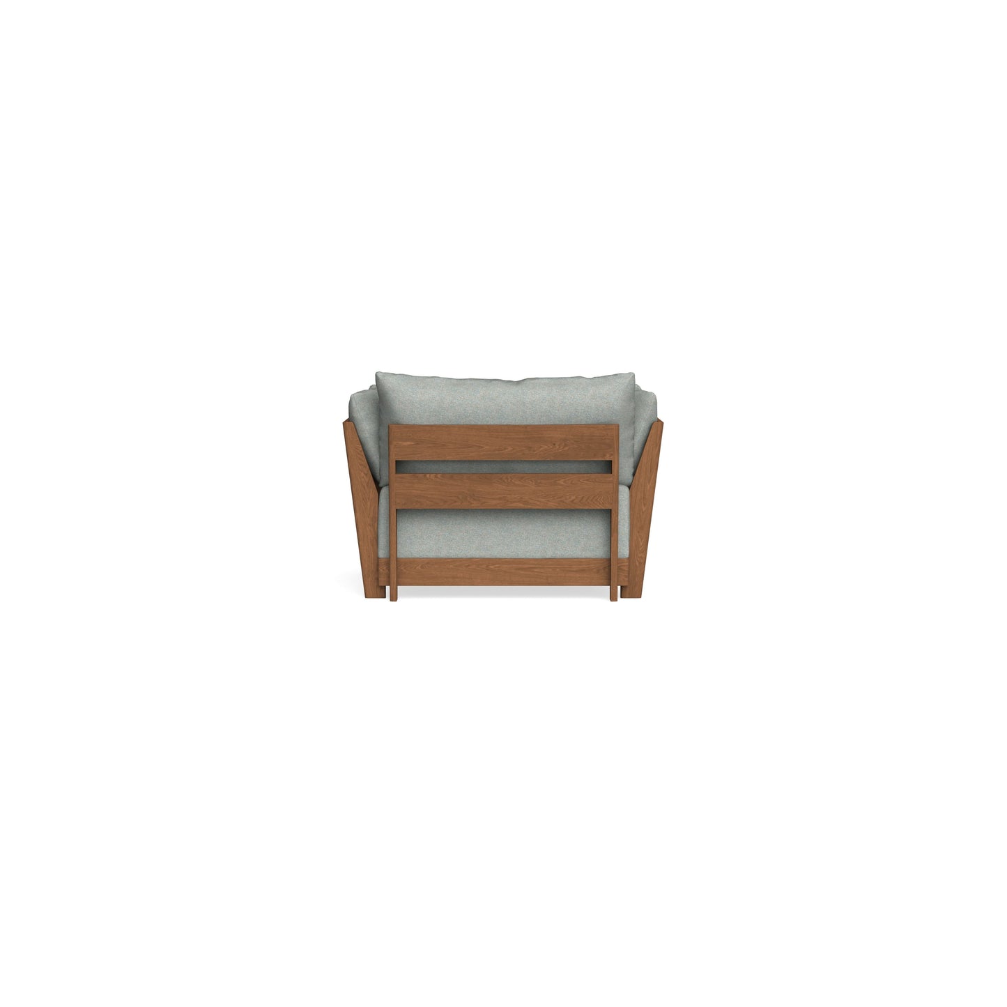 Modular Bondi Espresso Armchair + Ottoman in Spa | Classic Blend