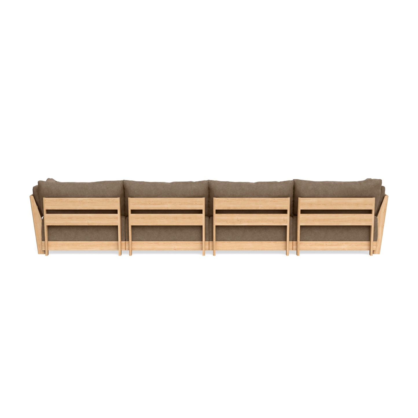 Slipcover Only - Modular Bondi 4-Seater Sectional in Coffee