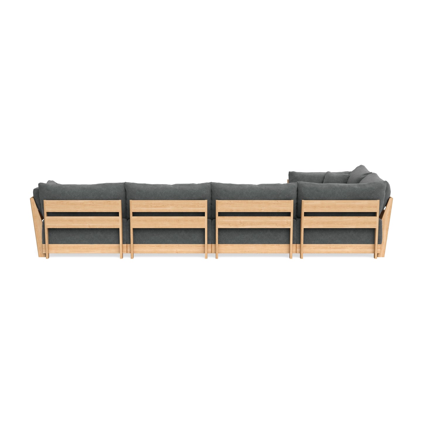 Slipcover Only - Modular Bondi 5-Seater L-Sectional in Chimney Gray